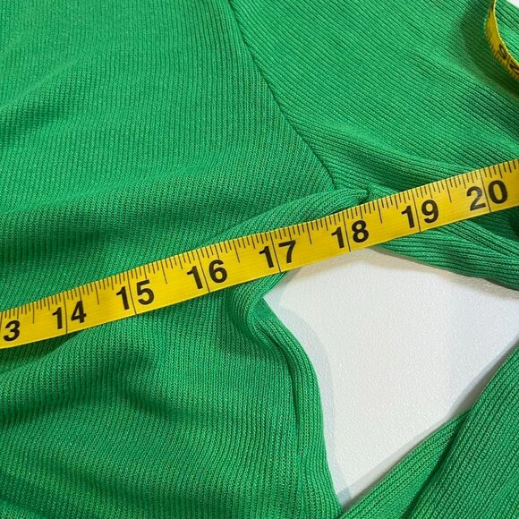 zara green button up cardigan sweater size small - Picture 7 of 8